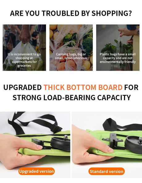 Hjemix | Handlepose sammenleggbar grønn pose