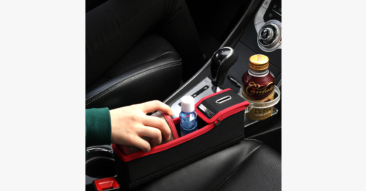 Hjemix | Posh og Trendy Slot Oppbevaringsboks for Bilsete