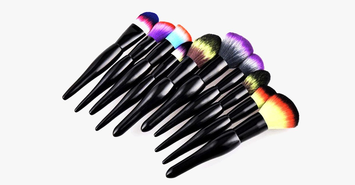 Hjemix | Midnight Rainbow Makeup Brush Set of 22 - Legg til et sprut av farge til sminkebordet ditt
