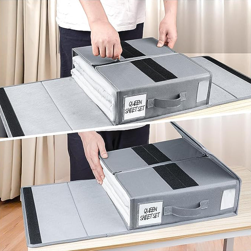 Hjemix | sammenleggbar sengetøysett-organisator