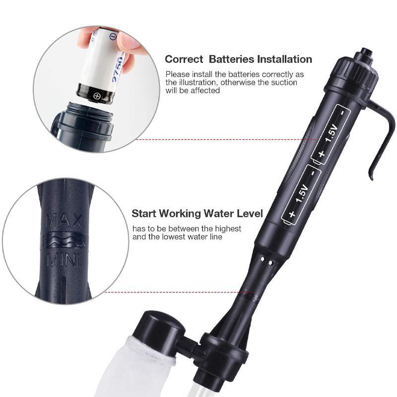 Hjemix | Automatisk vannskifter for akvarium elektrisk sandvasker