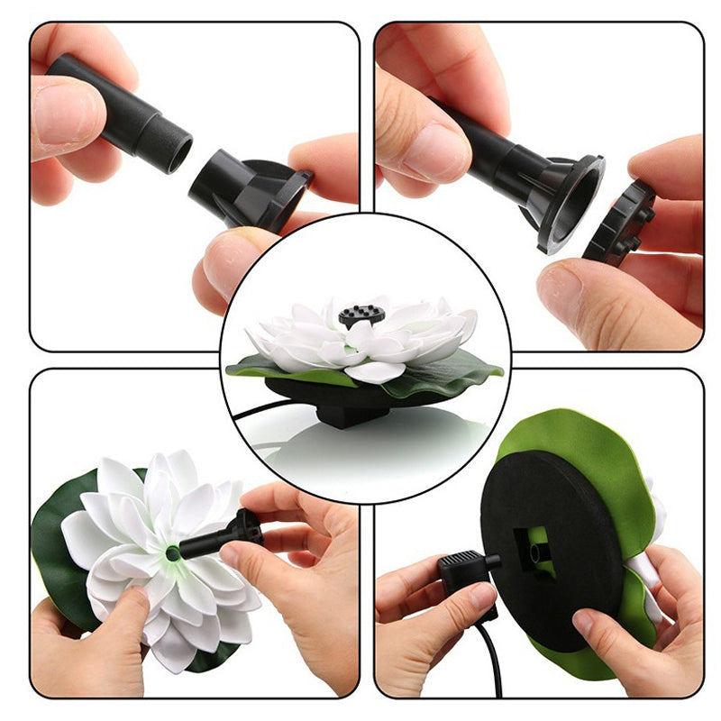 Hjemix | Lotus-formet solfontene damdekorasjon