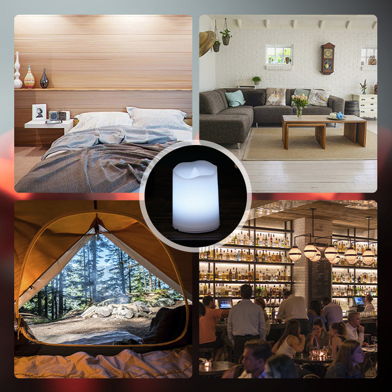 Hjemix | Fjernkontroll Fargerik Elektronisk Stearinlys