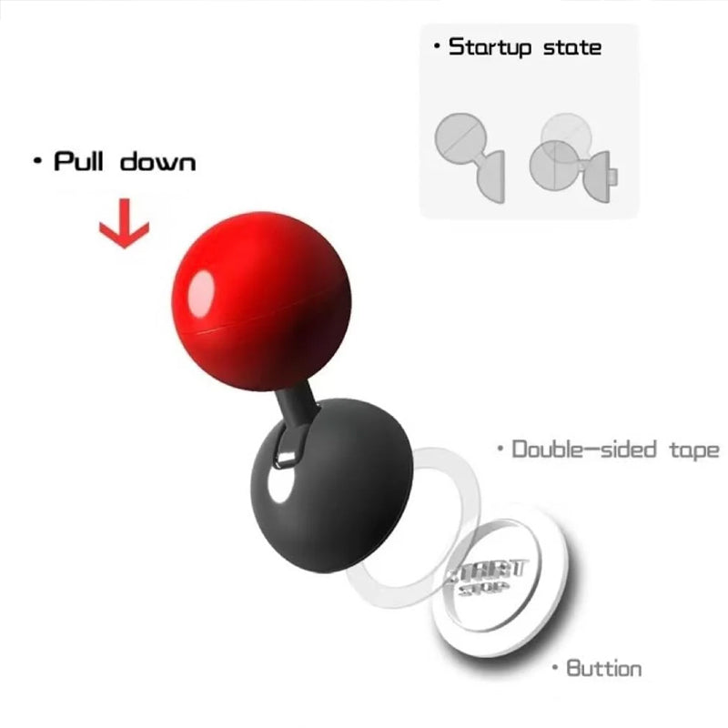 Hjemix | Bil Motor Start Stopp Knapp Joystick Full Metall Kule-Stang