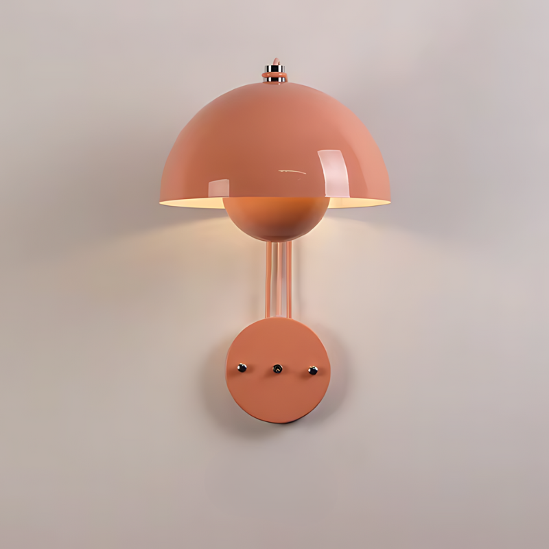 Hjemix | GloomLamp | Moderne blank metall LED vegglampe