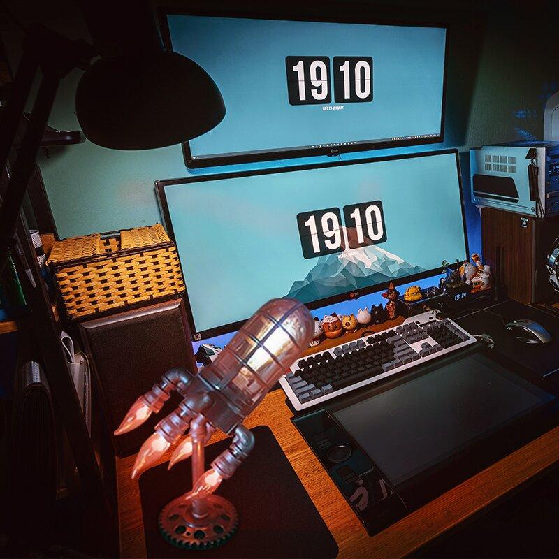 Hjemix | Steampunk Raketlampe