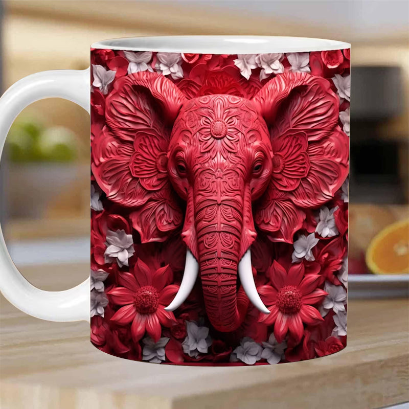 Hjemix | 3D Elefant Blomsterkopp