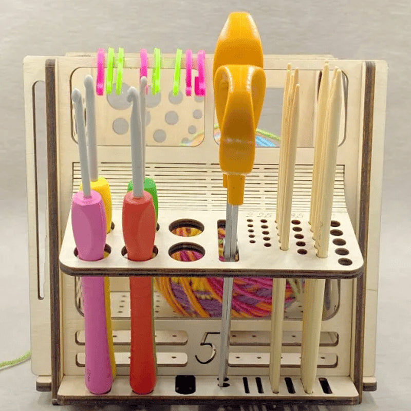 Hjemix | Alt-i-ett Tre Garnbolle - Multifunksjonelt Strikkverktøy