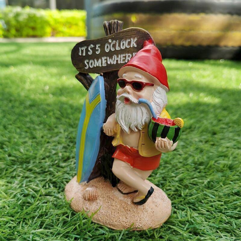 Hjemix | Harpiks Gnomeskulptur Ornament