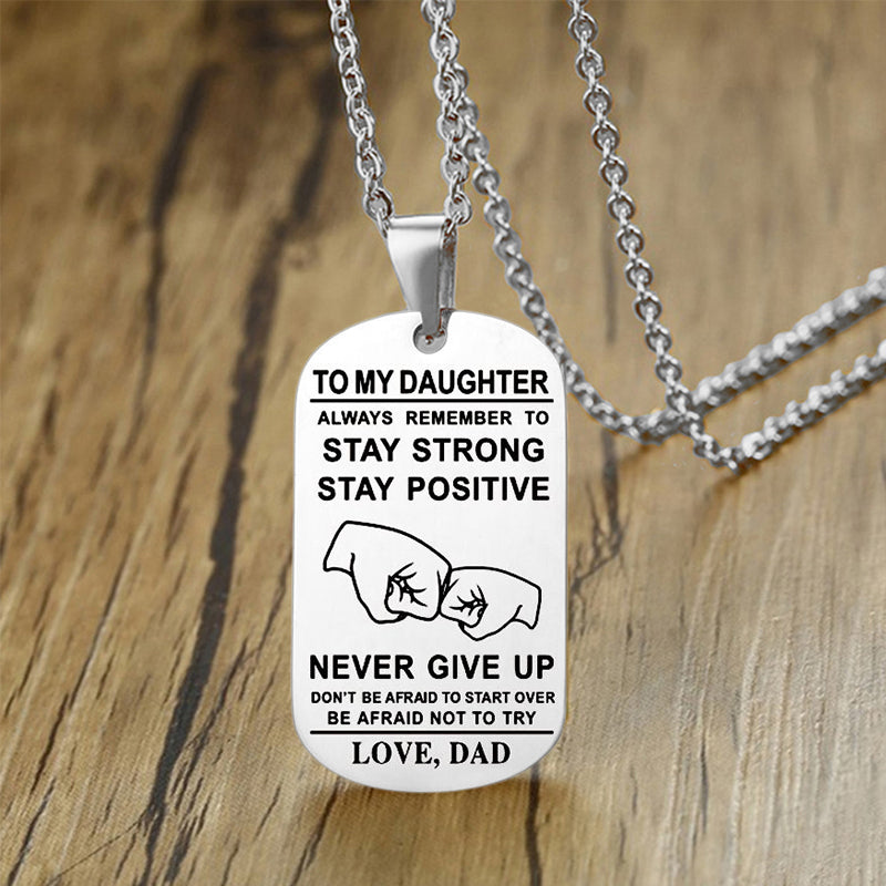 Hjemix | Engelsk alfabet rustfritt stål halskjede