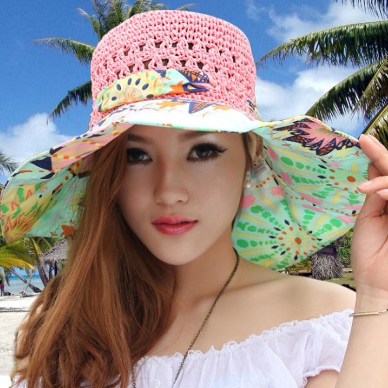 Hjemix | Fashion Hollow Printed Sun Hat