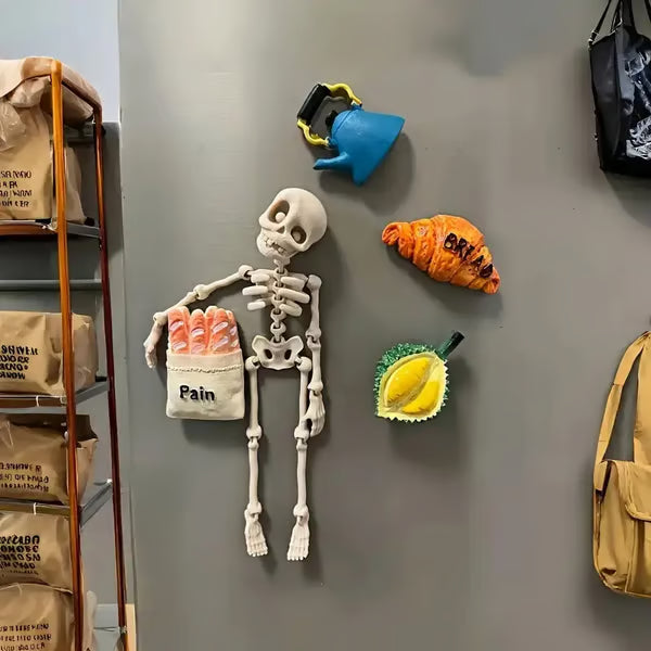 Hjemix | 3D-printet vintage skjelett magnetisk figur 🎃