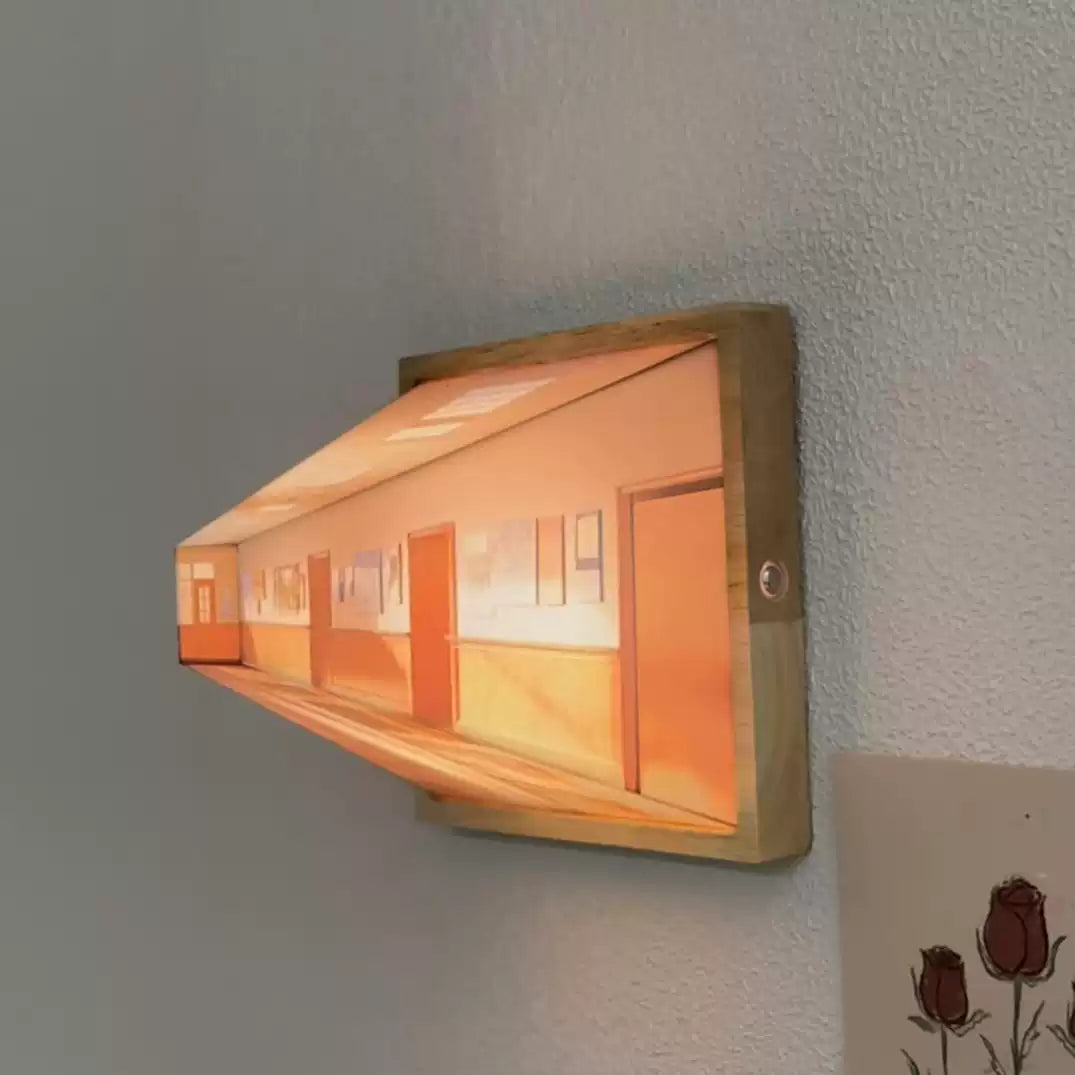 Hjemix | 3D Briller-Fri Galleri Optisk Illusjon Vegglampe & Nattlys