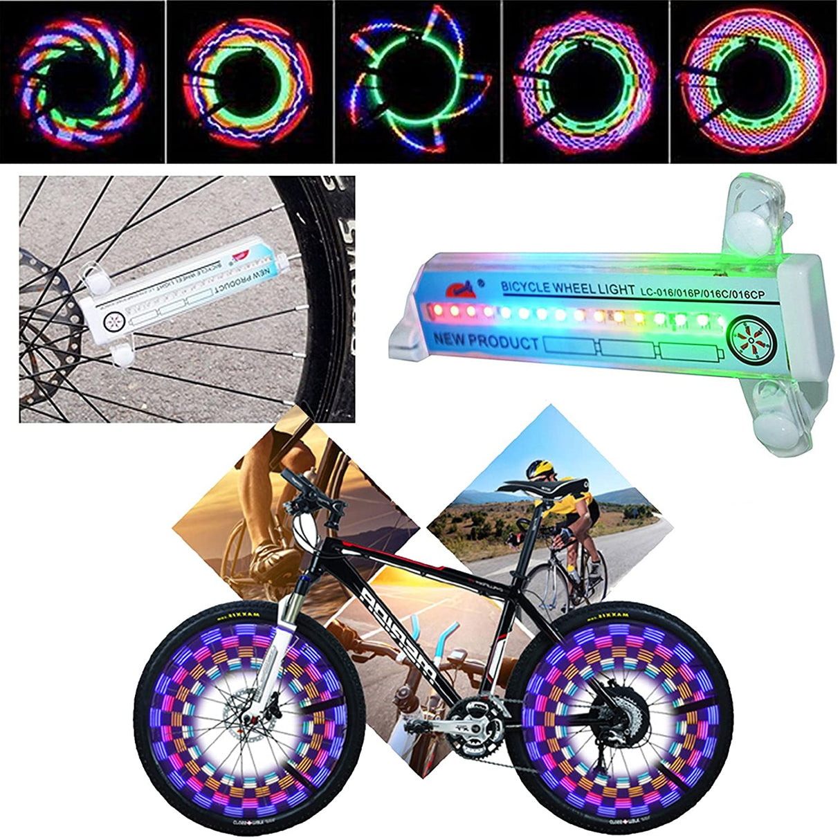Hjemix | 3D Sykkelslire LED Lys