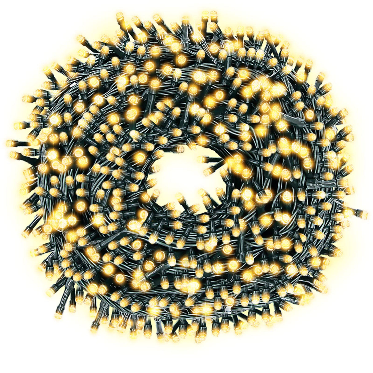 Hjemix | Decute 800Led 272Ft Julelyskjeder Ul Sertifisert 8 Moduser, Vanntett Utendørs Innendørs Blinkende Stjerneslys For Juletre Terrassen Hagen Fest Dekor Varme Hvit