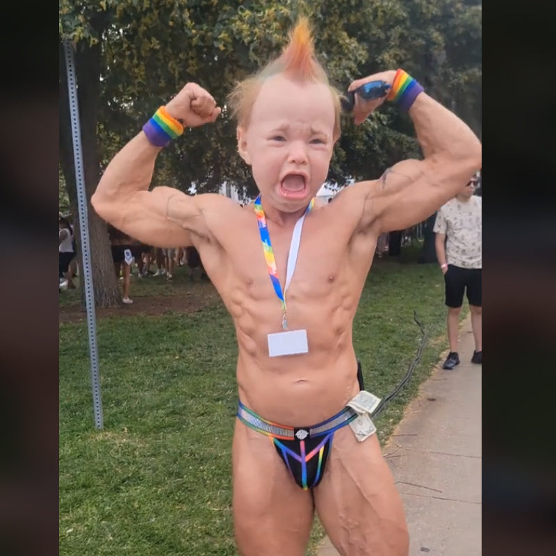 Hjemix | ️Gråtende Baby Maske for Halloween