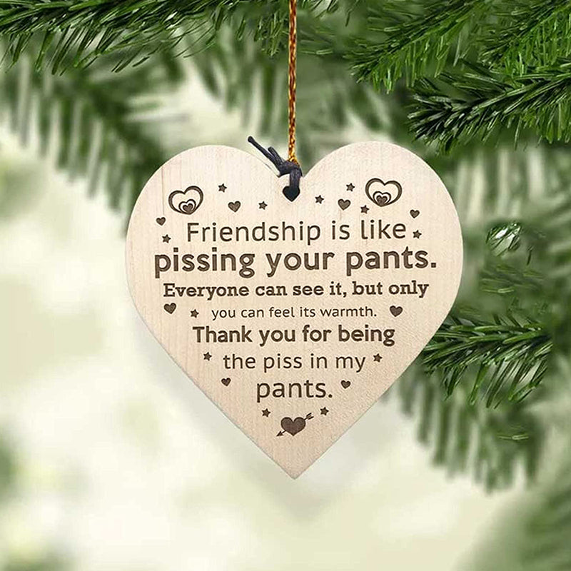 Hjemix | Vennskap Tre Ved Pendel Juletre Dekor (3 Biter)