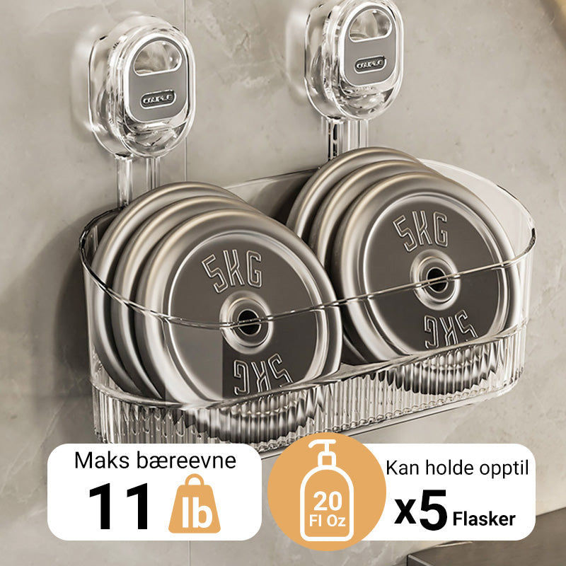 Hjemix | Oppbevaringsstativ med sugekopp og dreneringshull