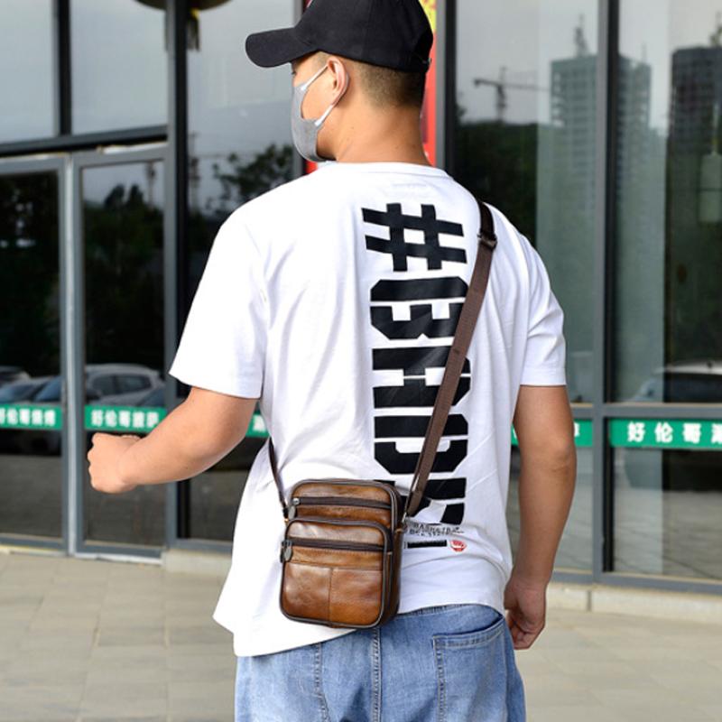 Hjemix | Vintage Skulderveske for Menn