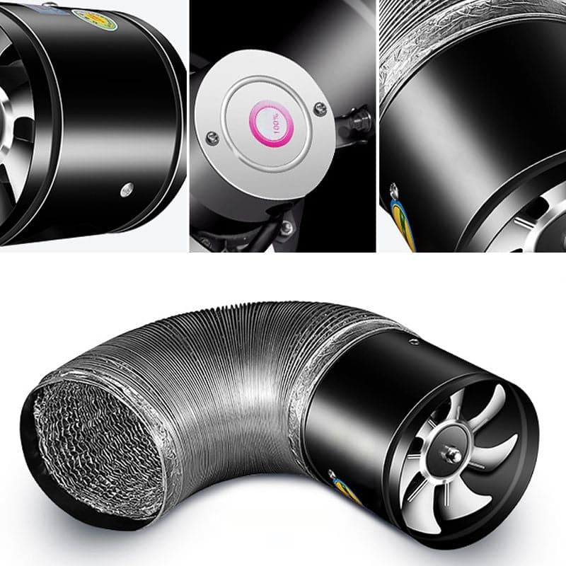 Hjemix | Kraftig Stille Avtrekksvifte – Forbedre luftkvaliteten og fjern røyk og lukt for kjøkken og kontor