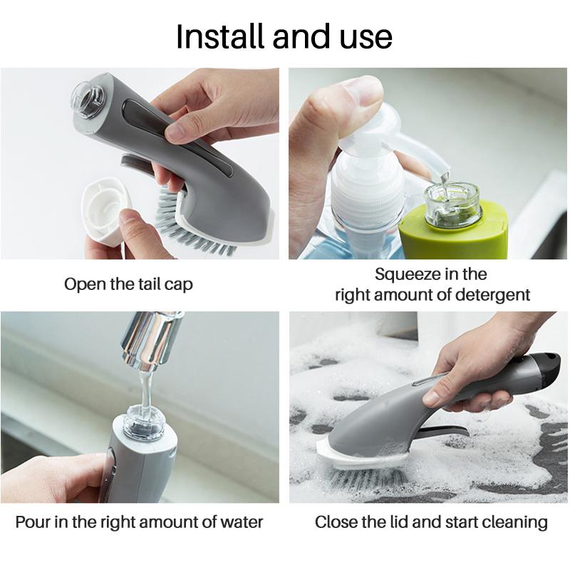 Hjemix | Rengjøringsbørste med langt håndtak