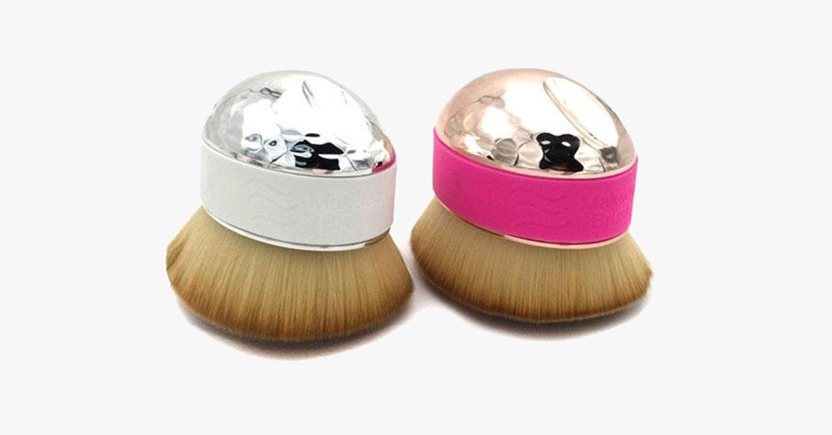 Hjemix | Lett-for-bruk Palm Oval Brush for perfekt blending av sminke