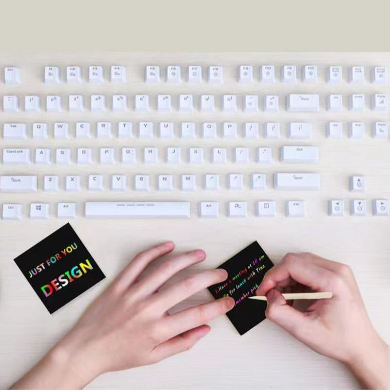 Hjemix | 【100 ark/1 sett】DIY Regnbue Magi Krat papir Kunstsett