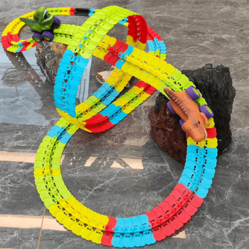 Hjemix | Berg- og dalbane dinosaurbanebil