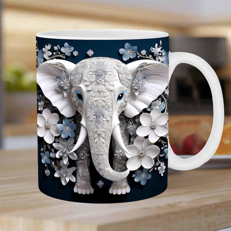 Hjemix | 3D Elefant Blomsterkopp