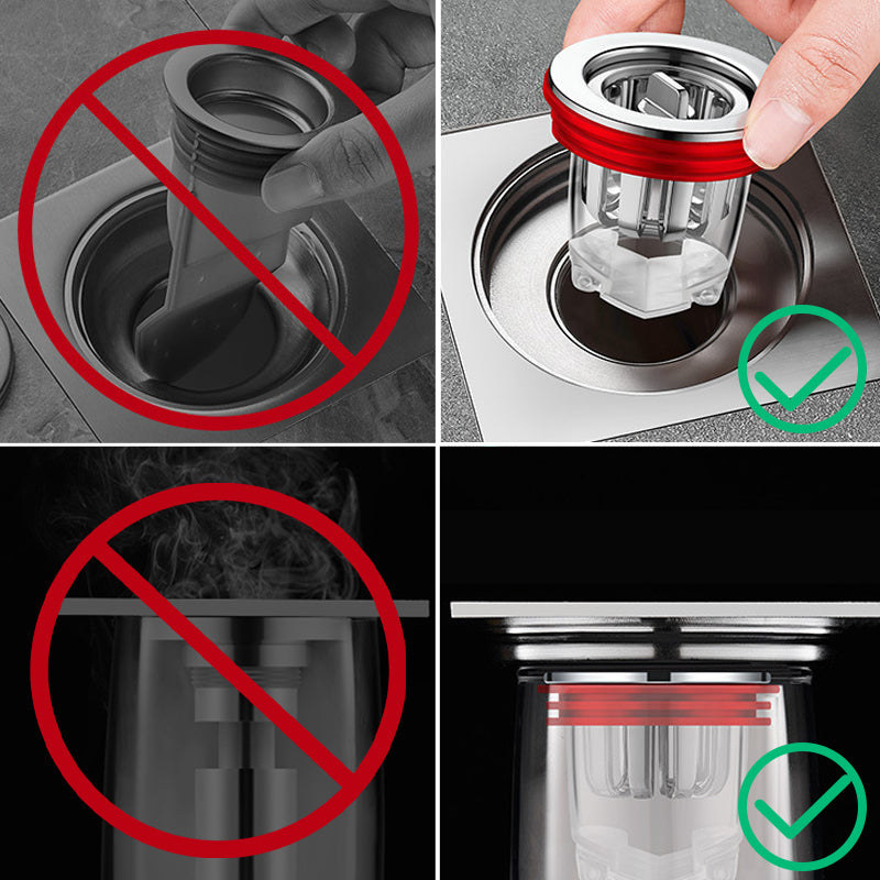 Hjemix | Magnetisk lukt-nøytraliserende gulvdreneringskjerne