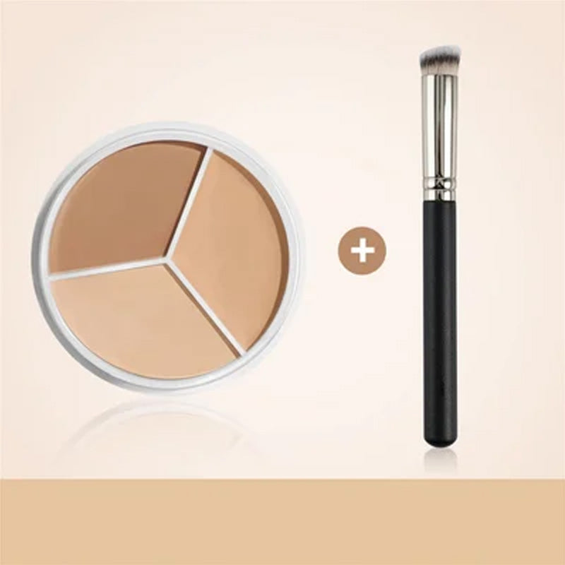 Hjemix | Tri-Farge Concealer Palette for Akne Flekkene og Mørke Sirkler