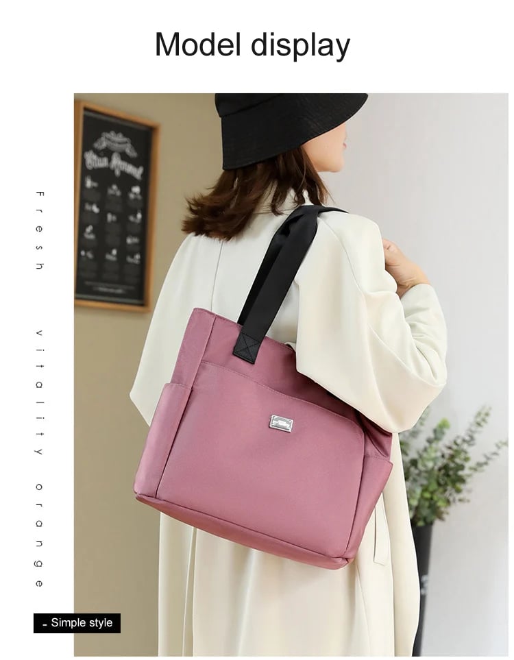 Hjemix | Stor kapasitet vannavvisende multifunksjons nylon skulderveske