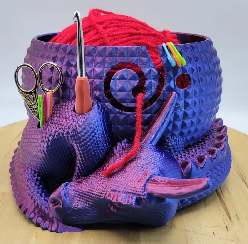 Hjemix | Stor Fantasi Drage og Egg Fantasi Bolle Strikking eller Hekling Bolle