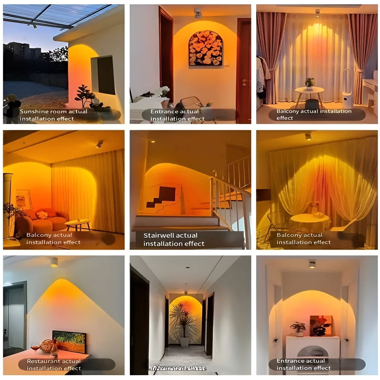 Hjemix | Light - Moderne solnedgang LED vegglampe