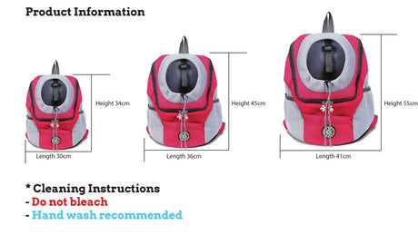 Hjemix | Hunderyggsekk Ergonomisk Design Kjæledyrsekk