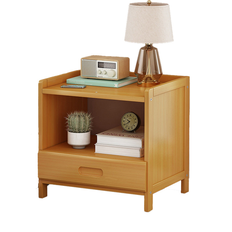 Hjemix | HanaCrate Japansk Nattbord | Solid Tre | 1 eller 3 Skuffer | Minimalistisk Design for Soverom