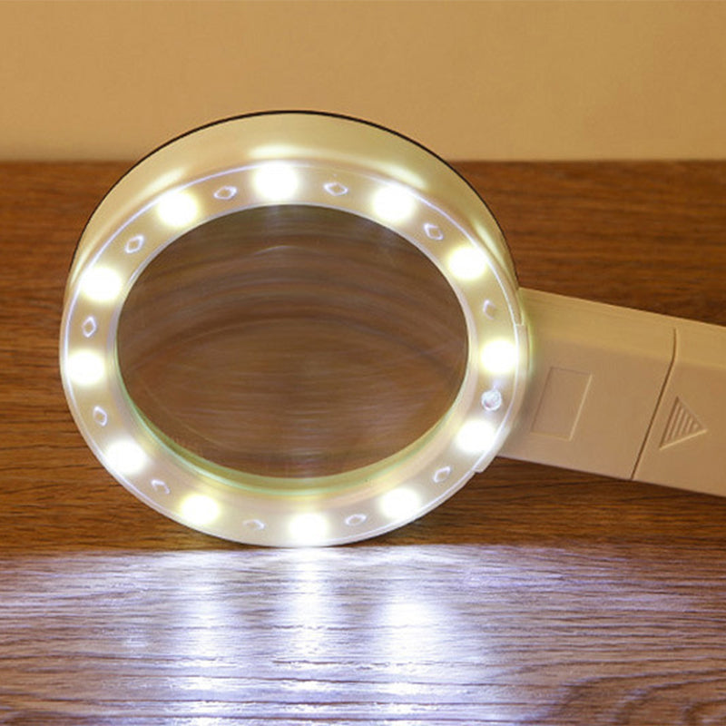 Hjemix | 30x optisk forstørrelsesglass med LED lys