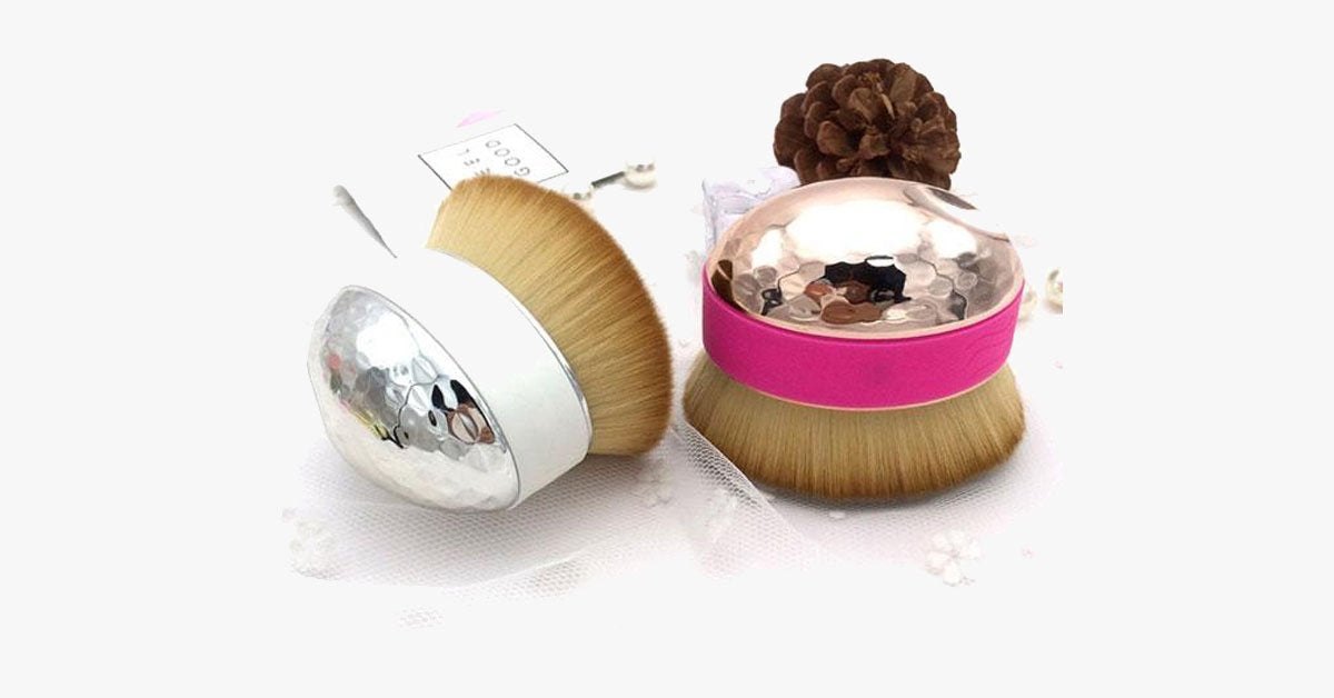 Hjemix | Lett-for-bruk Palm Oval Brush for perfekt blending av sminke