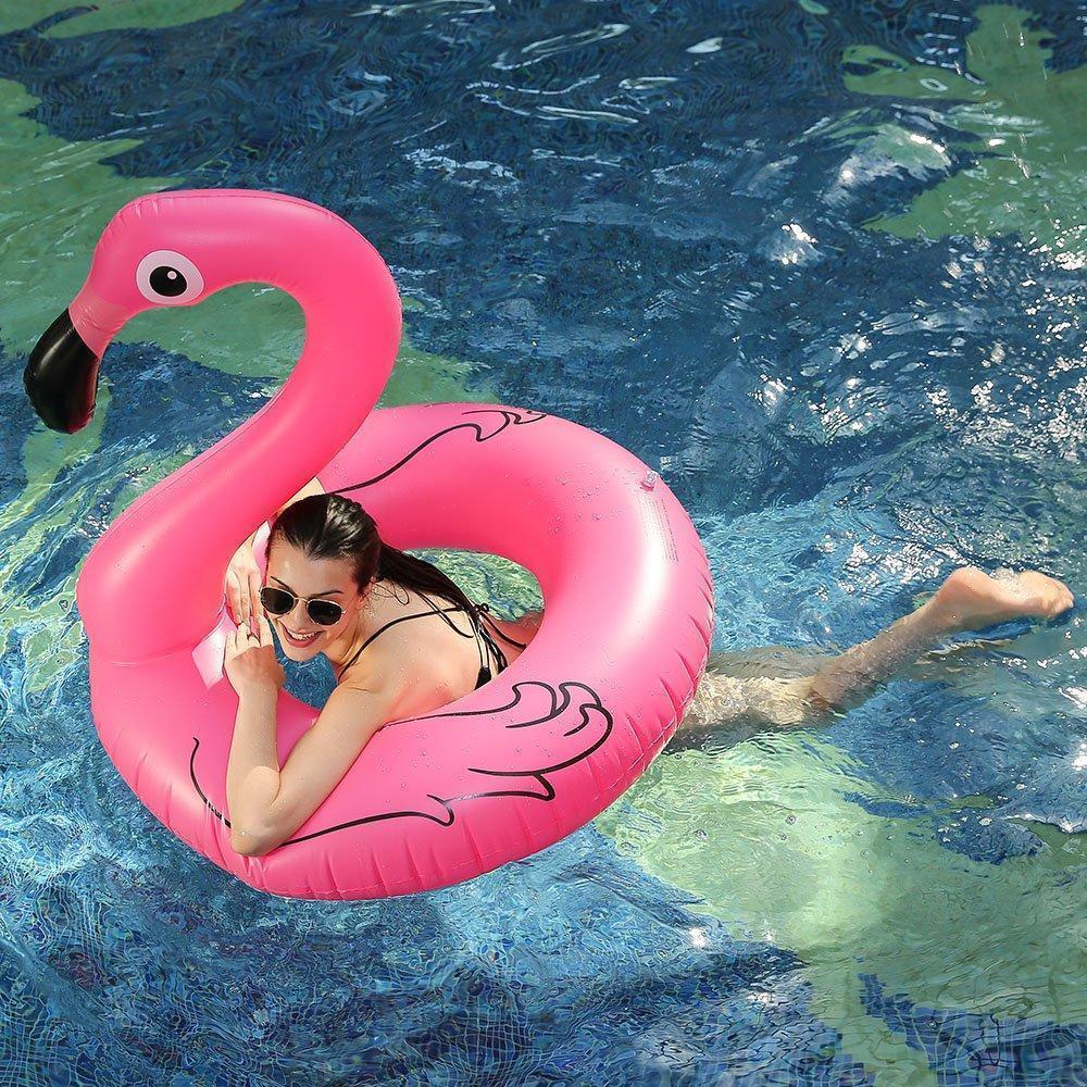 Hjemix | Oppblåsbar Flamingo Svømme Ring