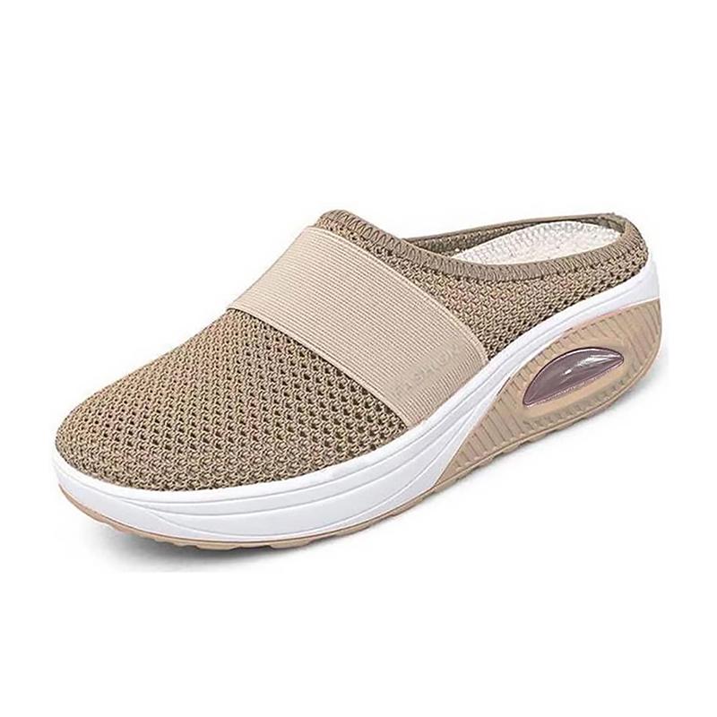 Hjemix | Flate Slingback Sandaler Laget av Mesh