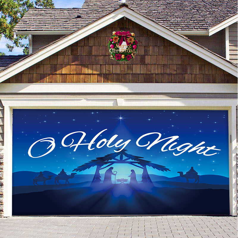 Hjemix | Snow Garage Door Banner Ornament
