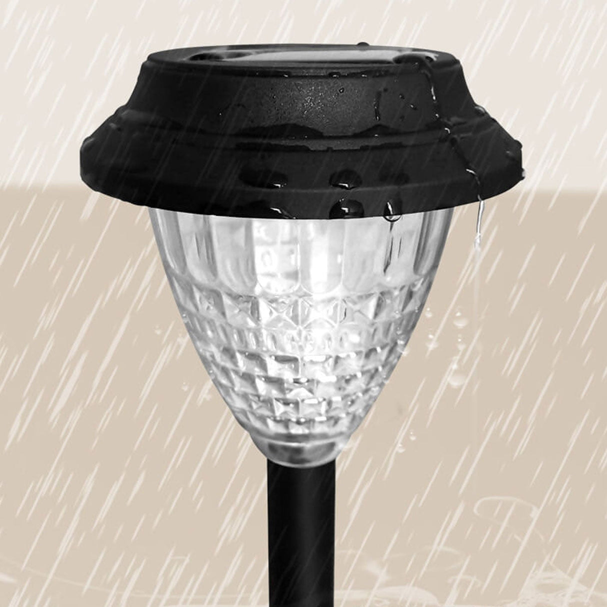 Hjemix | Solar vanntett sirkulær divergerende lys sky design LED utendørs hage dekorativ lys