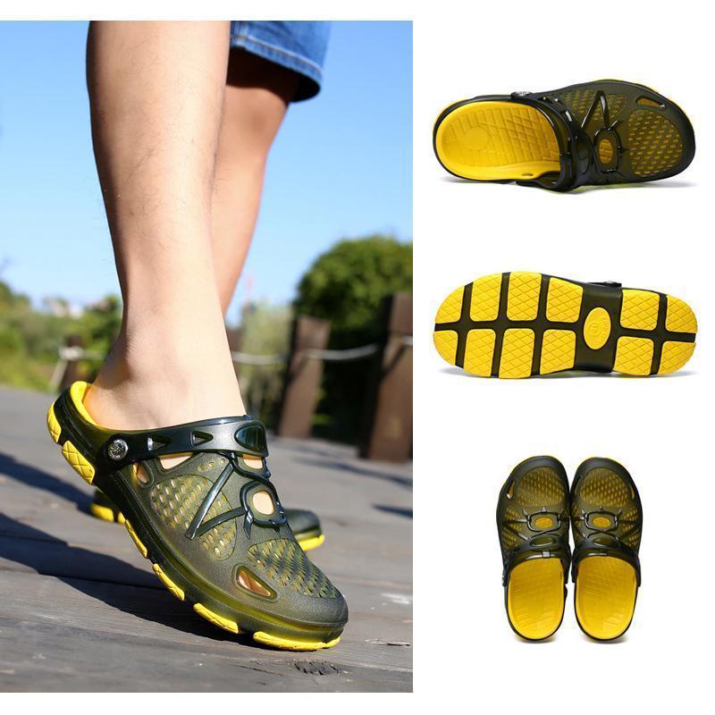 Hjemix | Herres Strand Sandaler Pustende Mesh Strand Slippers