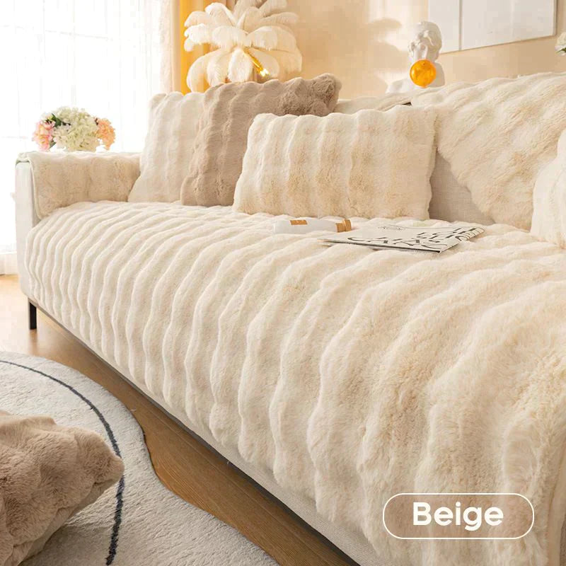 Hjemix | tykk kanin plysj sofa trekker