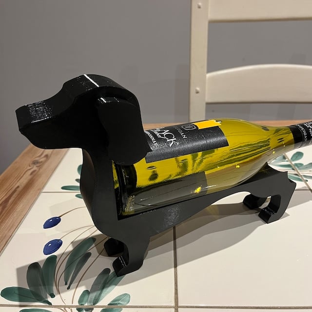 Hjemix | Dachsund Vin Flaskeholder