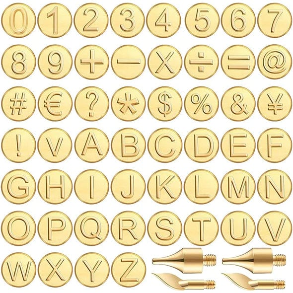 Hjemix | 26 Buchstaver Kobberform —DIY Trebrenning/Laging Set
