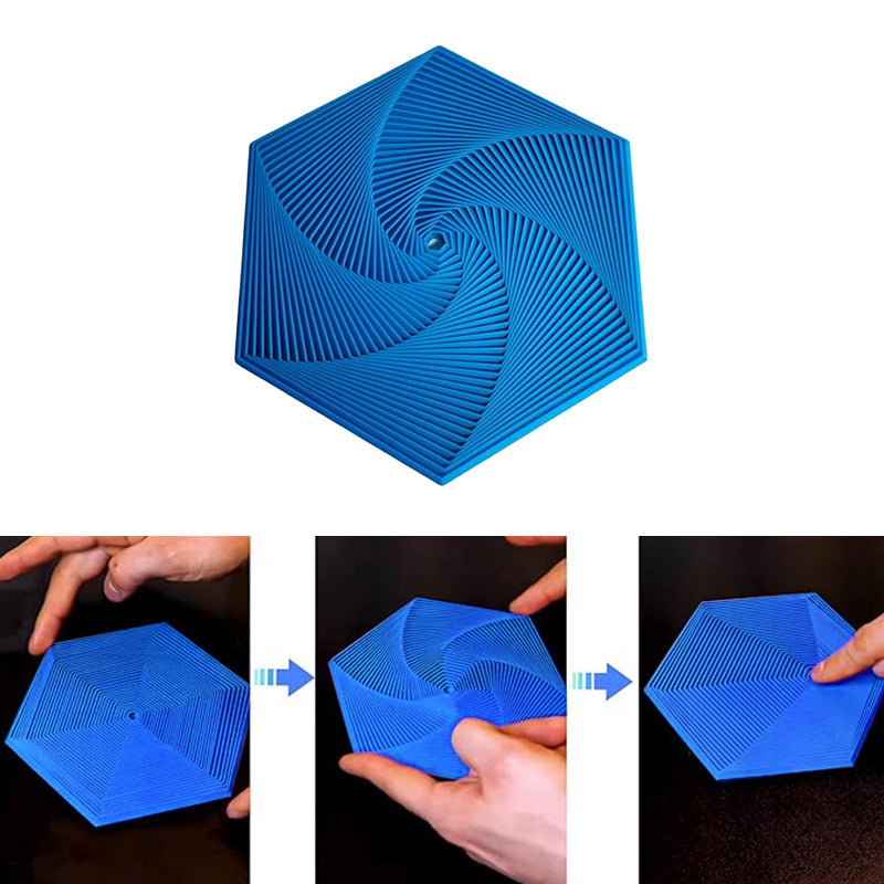 Hjemix | 3D-trykt Fractal Fidget Hexagon