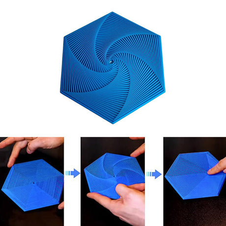 Hjemix | 3D-trykt Fractal Fidget Hexagon