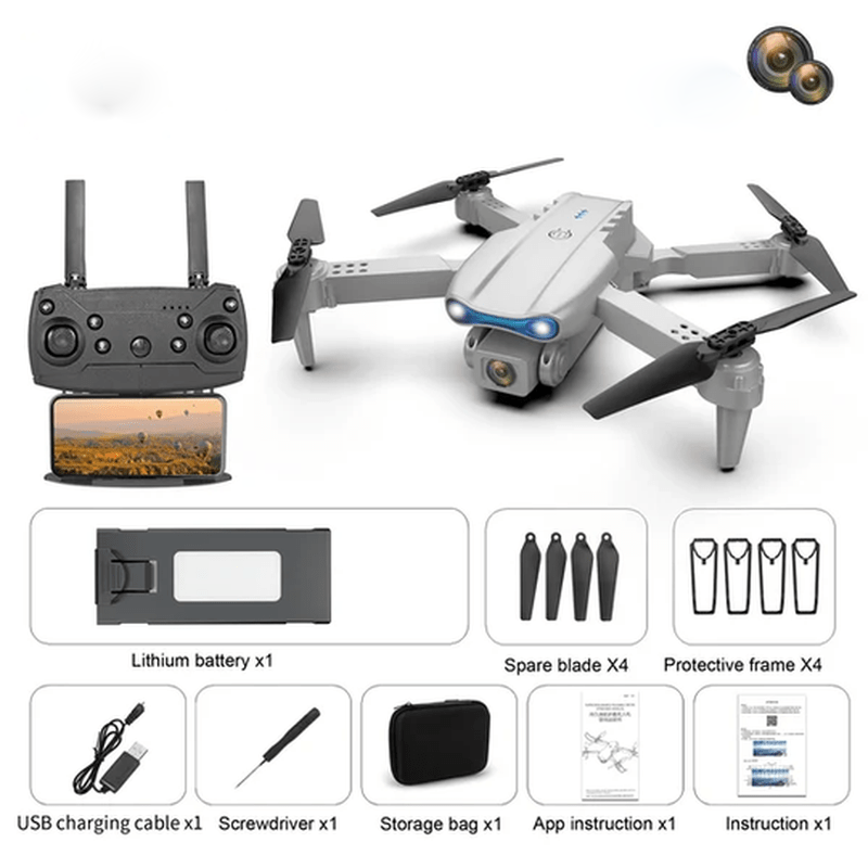 Hjemix | AeroPro - Drone med 4K UHD Kamera og Lang Batterilevetid