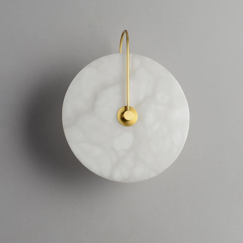 Hjemix | Hvit Alabaster Vegglampe